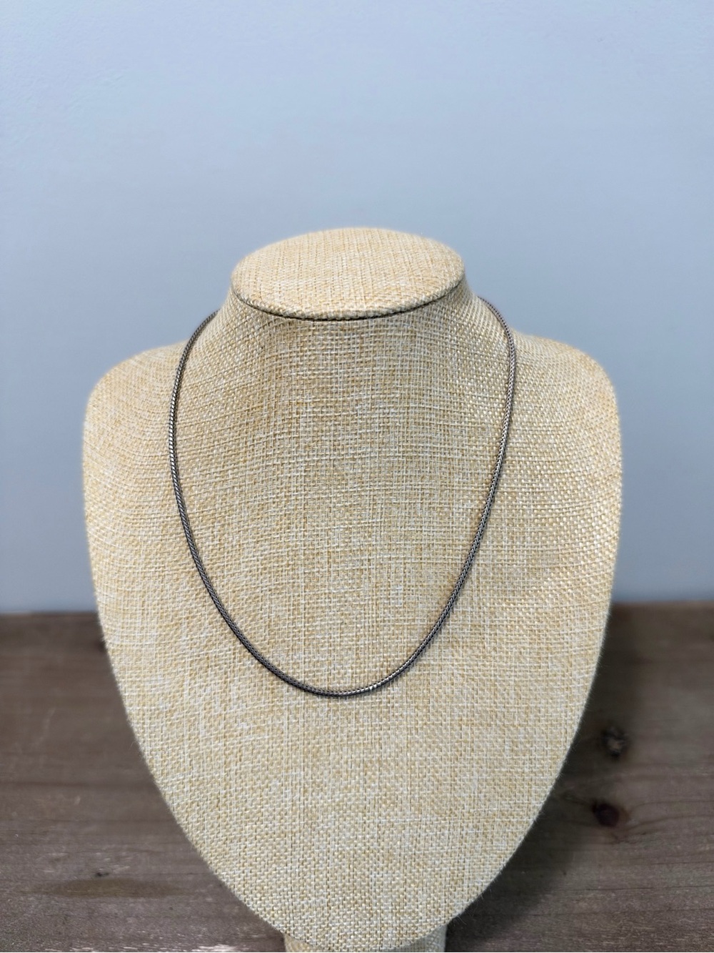 925 Sterling Silver Wheat Chain Necklace 18.5” 11.5g